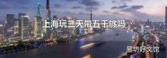 上海玩三天带五千够吗