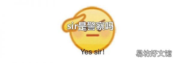 sir是警察嗎