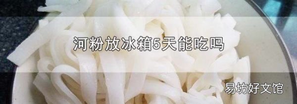 河粉放冰箱5天能吃吗