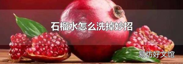 石榴水怎么洗掉妙招