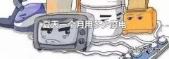夏天一個月用多少度電