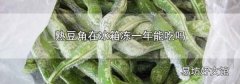 熟豆角在冰箱冻一年能吃吗