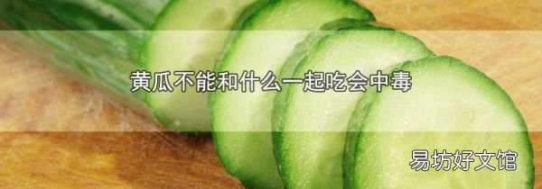 黄瓜不能和什么一起吃会中毒