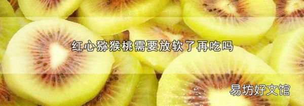 红心猕猴桃需要放软了再吃吗