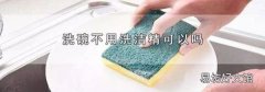 洗碗不用洗洁精可以吗