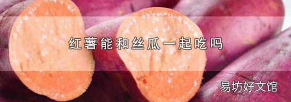 红薯能和丝瓜一起吃吗