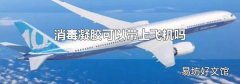 消毒凝胶可以带上飞机吗