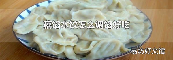 藕餡水餃怎么調(diào)餡好吃