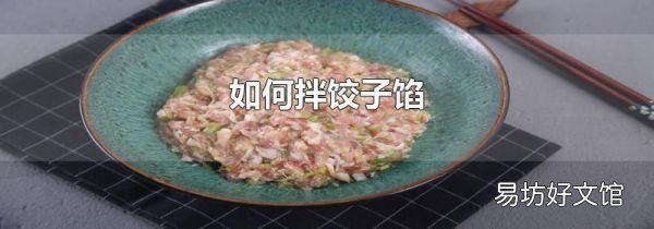 如何拌饺子馅