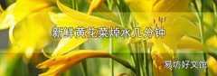 新鲜黄花菜焯水几分钟