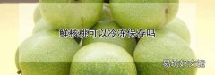 鲜核桃可以冷冻保存吗