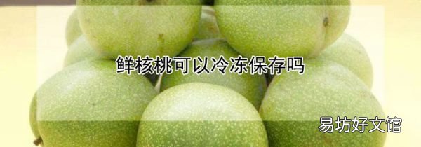 鲜核桃可以冷冻保存吗