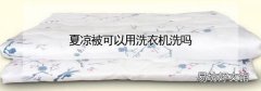 夏凉被可以用洗衣机洗吗