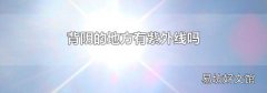 背阴的地方有紫外线吗
