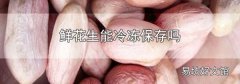 鲜花生能冷冻保存吗