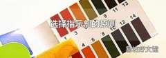 选择指示剂的原则