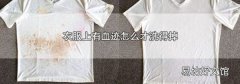 衣服上有血迹怎么才洗得掉