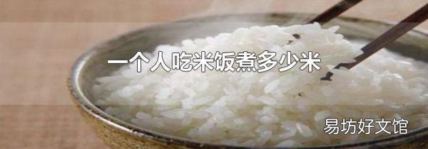 一個人吃米飯煮多少米