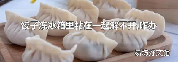 饺子冻冰箱里粘在一起解不开,咋办
