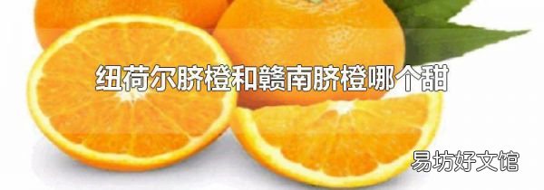 纽荷尔脐橙和赣南脐橙哪个甜