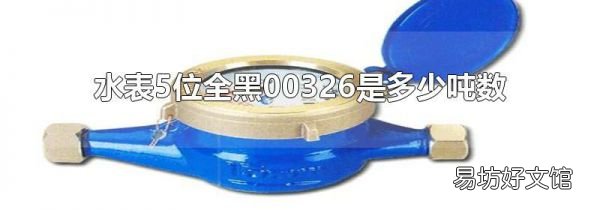 水表5位全黑00326是多少噸數(shù)