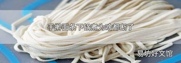 手擀面条下锅煮为啥都断了