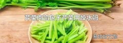 芹菜肉餡包子芹菜用焯水嗎