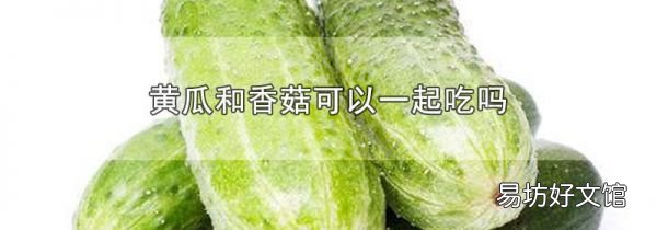 黃瓜和香菇可以一起吃嗎