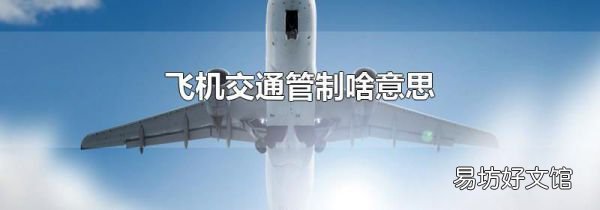 飞机交通管制啥意思