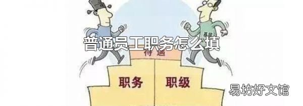 普通员工职务怎么填