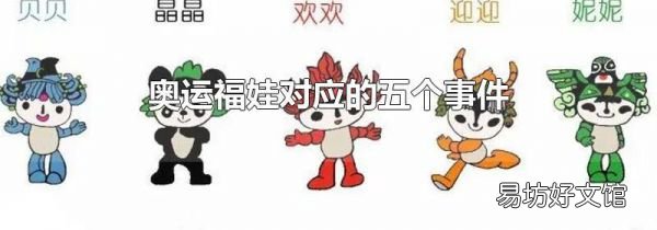 奥运福娃对应的五个事件