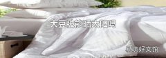 大豆被能晒太阳吗