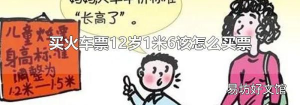 买火车票12岁1米6该怎么买票
