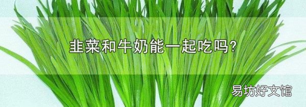 韭菜和牛奶能一起吃吗?
