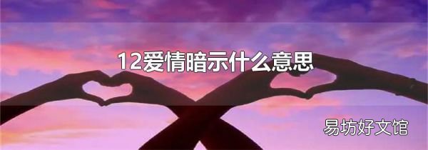 12爱情暗示什么意思
