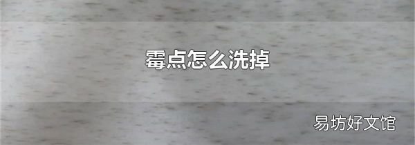 霉点怎么洗掉