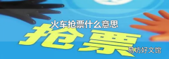 火车抢票什么意思