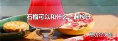 石榴可以和什么一起榨汁