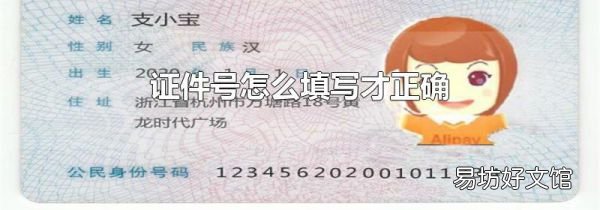 证件号怎么填写才正确