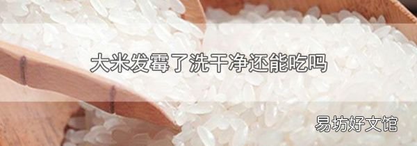大米發(fā)霉了洗干凈還能吃嗎