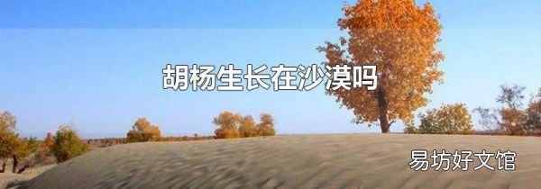 胡楊生長在沙漠嗎