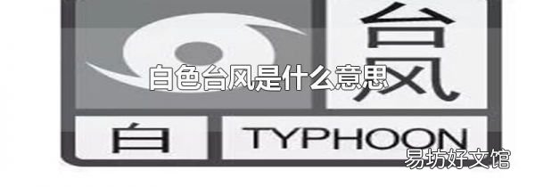 白色臺風是什么意思