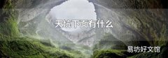 天坑下面有什么