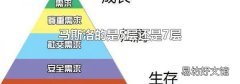 馬斯洛的是5層還是7層
