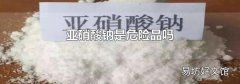 亚硝酸钠是危险品吗