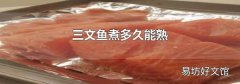 三文鱼煮多久能熟