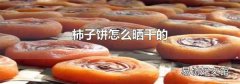 柿子饼怎么晒干的
