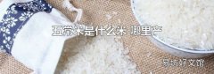五常米是什么米 哪里產(chǎn)