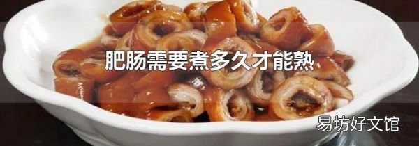 肥腸需要煮多久才能熟