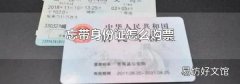 忘帶身份證怎么購票